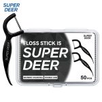 ⁦النسخة الدولية من SUPER DEER، طراز الشباب، فحم الخيزران، خط مزدوج، علبة تحتوي على 50 قطعة.⁩ - الصورة ⁦2⁩
