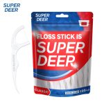 ⁦حقيبة SUPER DEER الكلاسيكية ذات الخط المزدوج ذات الإصدار الدولي، 100 قطعة، شريط عظمي عمودي⁩ - الصورة ⁦2⁩