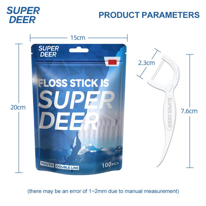 ⁦النسخة الدولية SUPER DEER إصدار الشباب خط مزدوج 100 قطعة حقيبة شريط عظم عمودي⁩ - الصورة ⁦6⁩