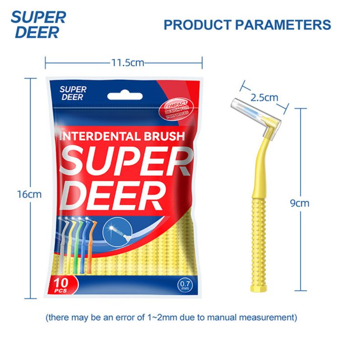 ⁦النسخة الدولية من فرشاة الأسنان SUPER DEER L-type 0.7mm⁩ - الصورة ⁦6⁩
