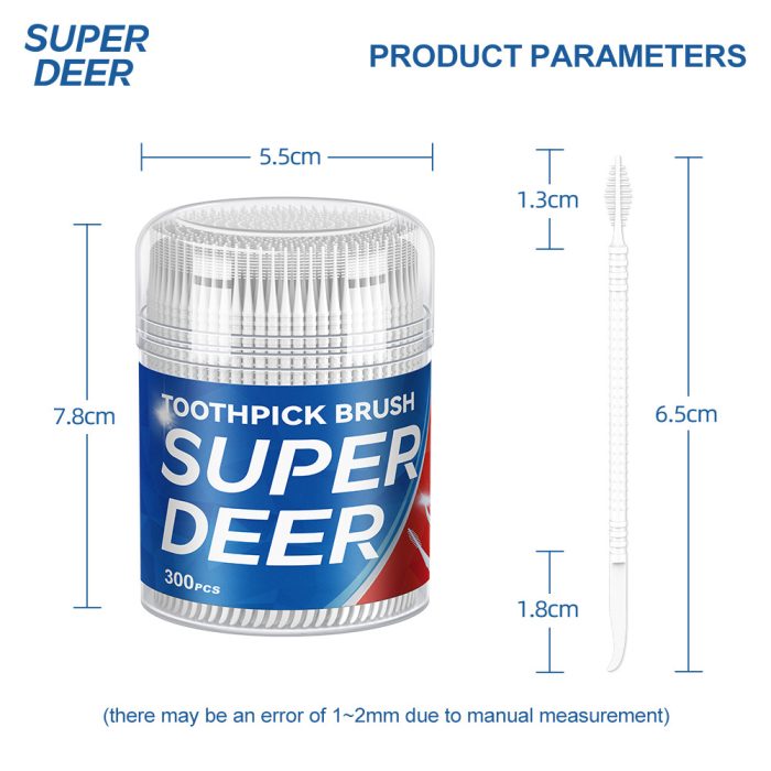 ⁦النسخة الدولية من فرشاة الأسنان SUPER DEER 300 قطعة في عبوة برميلية⁩ - الصورة ⁦6⁩